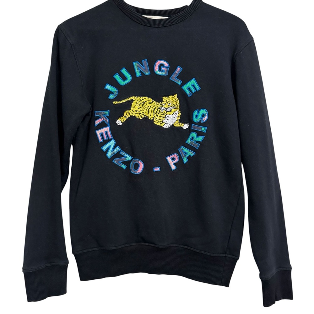 Kenzo x H&M Tiger Jungle Paris EmbroideredSweatshirt Black XS